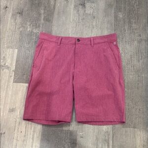 Addidas men’s golf shorts pink waist 32
